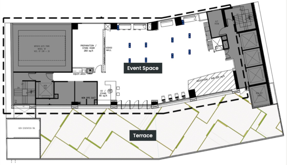 Event space - lockhart floor plan