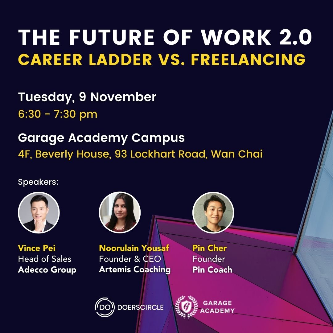 Future of Work Panel Talk Event at Garage Society Wan Chai Lockhart Hong Kong