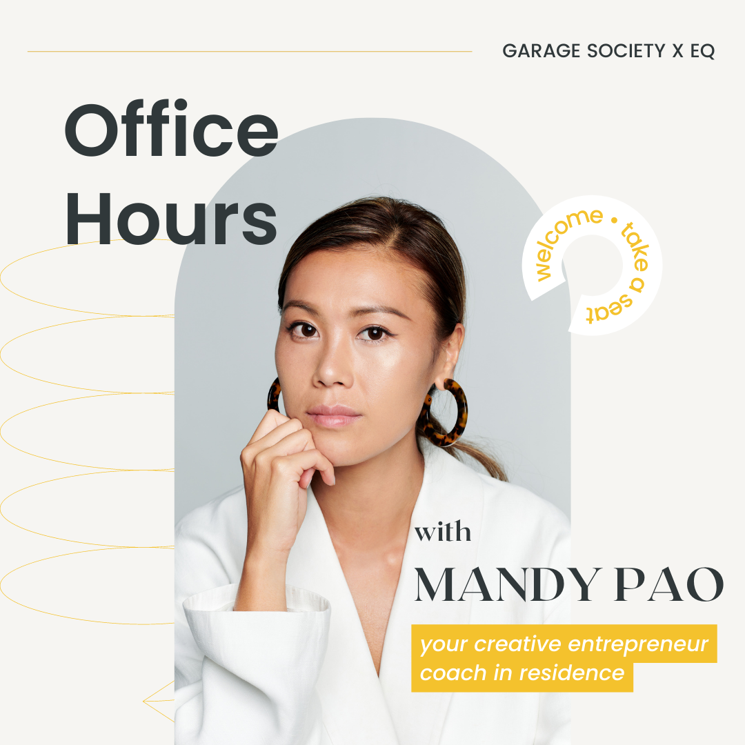 office hours with mandy pao at Garage society community event