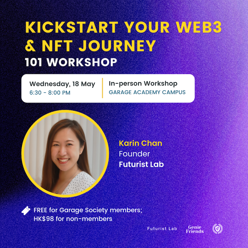 101 workshop web3 and NFT journey futurist lab collab event
